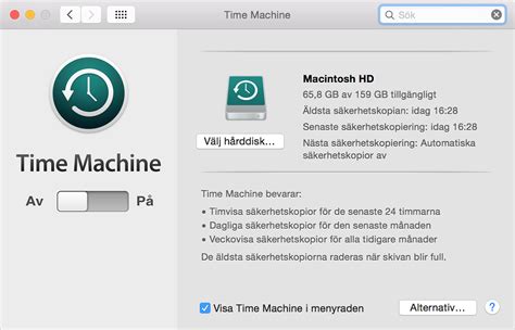 Säkerhetskopiera mac utan time machine